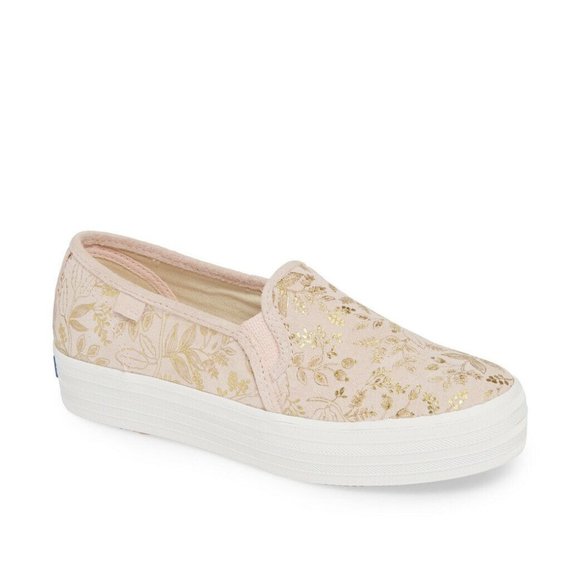 Keds Shoes - Keds x Rifle Paper Co. Triple Decker Slip On 7.5